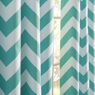 Best Home Fashion Room Darkening Chevron Print Curtains - Antique Bronze Grommet Top - Grey- 52"W X 63"L - (1... N33