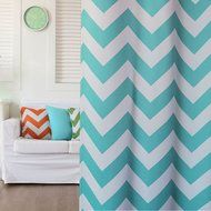 Best Home Fashion Room Darkening Chevron Print Curtains - Antique Bronze Grommet Top - Grey- 52"W X 63"L - (1... N34