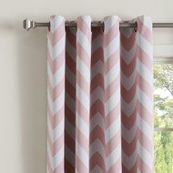 Best Home Fashion Room Darkening Chevron Print Curtains - Antique Bronze Grommet Top - Grey- 52"W X 63"L - (1... N50