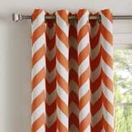 Best Home Fashion Room Darkening Chevron Print Curtains - Antique Bronze Grommet Top - Grey- 52"W X 63"L - (1... N53