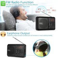Anncia Mini Digital Media Portable Music MP3 Player Micro SD/TF USB Disk Speaker FM Radio. (69E Red) N11