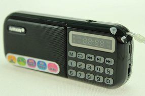 Anncia Mini Digital Media Portable Music MP3 Player Micro SD/TF USB Disk Speaker FM Radio. (69E Red) N26