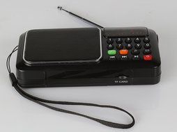 Anncia Mini Digital Media Portable Music MP3 Player Micro SD/TF USB Disk Speaker FM Radio. (69E Red) N43