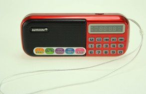 Anncia Mini Digital Media Portable Music MP3 Player Micro SD/TF USB Disk Speaker FM Radio. (69E Red) N48