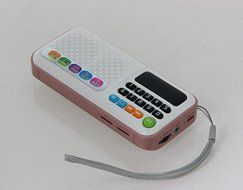 Anncia Mini Digital Media Portable Music MP3 Player Micro SD/TF USB Disk Speaker FM Radio. (69E Red) N70