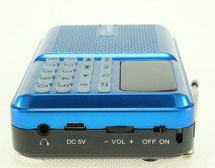 Anncia Mini Digital Media Portable Music MP3 Player Micro SD/TF USB Disk Speaker FM Radio. (69E Red) N79
