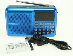 Anncia Mini Digital Media Portable Music MP3 Player Micro SD/TF USB Disk Speaker FM Radio. (69E Red) N82