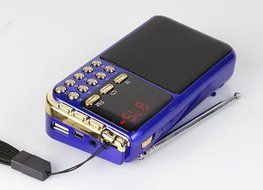 Anncia Mini Digital Media Portable Music MP3 Player Micro SD/TF USB Disk Speaker FM Radio. (69E Red) N95