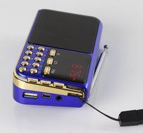 Anncia Mini Digital Media Portable Music MP3 Player Micro SD/TF USB Disk Speaker FM Radio. (69E Red) N97