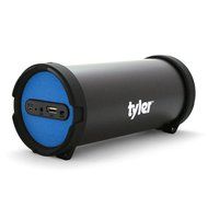 Tyler Portable Wireless Bluetooth Speaker TWS402-BL, Indoor/Outdoor 2.1 Hi-Fi Stereo Cylinder Loud Speaker, with...