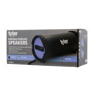 Tyler Portable Wireless Bluetooth Speaker TWS402-BL, Indoor/Outdoor 2.1 Hi-Fi Stereo Cylinder Loud Speaker, with... N7