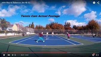 Tennis Cam 1080p HD VideoCam with Tennis Camera Fence Mount