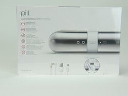 Apple DRE Beats Pill 2.0 Portable Bluetooth Wireless Speaker Fragment Edition; White (Front)/Gloss Silver (Back) N3
