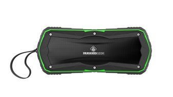 Rugged Geek GEEKBEATS JOLT5 10W X-Bass Wireless Portable Bluetooth Speaker and Charger / USB Power Bank - Red.... N8