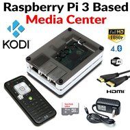 Raspberry Pi 3 Based - Extreme Xbmc Kodi Media Center - BW Case