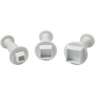 PME Plunger Cutters, Square, 3-Pack