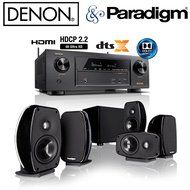 Denon AVR-X1300W Receiver Bundle with Paradigm Cinema 100 CT Speaker System