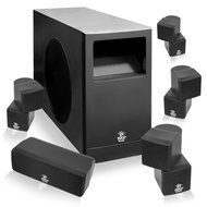 Pyle 5.1 Home Theater Passive Audio System Four Satellite, Center Channel &amp; 10Subwoofer