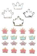 Cookie Cutter, Kootips 4 Pcs/Set Crown King Queen Prince Princess Shapes Stainless Steel Cookie Cutter Fondant...