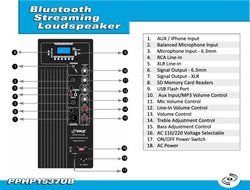 PYLE-PRO PPHP1537UB 15-Inch 1200 Watt 2-Way Powered Bluetooth Speaker System with USB/SD Readers, Record Function... N4