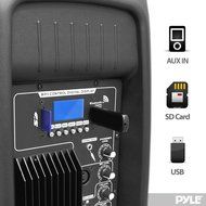 PYLE-PRO PPHP1537UB 15-Inch 1200 Watt 2-Way Powered Bluetooth Speaker System with USB/SD Readers, Record Function... N10