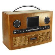 Tuff-Luv Roberts DAB radio Stream 93i Retro Vintage leather case - Brown N3