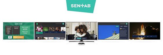 Sentab TV: Android TV box with EU adaptor N4