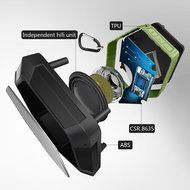 Waterproof Bluetooth Speaker, Mopo Portable Outdoor Sport Hand-free Shower Speaker with NFC Function Shockproof... N4
