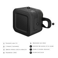 Skullcandy Barricade Mini Bluetooth Wireless Portable Speaker, Red N10