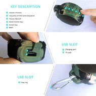 IGIDIA Waterproof Wireless Bluetooth Speaker. Rugged Shockproof and Outdoor/Shower/Portable Speaker.5W Speaker... N4