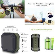 Wireless Bluetooth Speaker ,HOWADE Hi-Fi Stereo Portable Waterproof Bluetooth Speaker with 12 Hours Playtime,... N7
