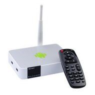 Well Gallery MEASY A5A Premium 1.2GHZ Cortex Processor Internet Android Mini TV BOX with Remote Control- White