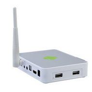 Well Gallery MEASY A5A Premium 1.2GHZ Cortex Processor Internet Android Mini TV BOX with Remote Control- White N5