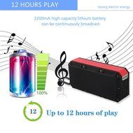 PECHAM P16 Fashion IPX6 Waterproof Bluetooth Speakers Wireless 10W Drivers Bass Stereo Sound Portable Universal... N5