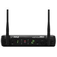 Pyle PDWM3400 Premier Series Professional UHF Microphone System with (2) Body-Pack Transmitters, (2) Headset &amp;... N2