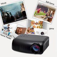 LCD Home Theater Projector VGA (640x480) 500 Lumens LED 4:3/16:9 N8