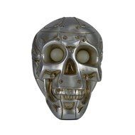 Homeshine Desktop Wireless Portable Resin Skull Heads Bluetooth Speaker with Led Light for Hallowmas Gifts