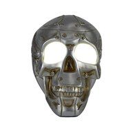 Homeshine Desktop Wireless Portable Resin Skull Heads Bluetooth Speaker with Led Light for Hallowmas Gifts N2
