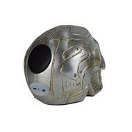 Homeshine Desktop Wireless Portable Resin Skull Heads Bluetooth Speaker with Led Light for Hallowmas Gifts N3