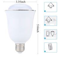 Global-store Bluetooth Smart LED Light Bulb Speaker Multicolored Dimmable Color Changing Decorative Party Lighting... N6
