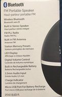 Sylvania Bluetooth FM Portable Speaker black N2