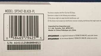 Sylvania Bluetooth FM Portable Speaker black N3