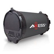 Axess SPBT1032-BK Portable Bluetooth Indoor/Outdoor 2.1 Hi-Fi Loud Speaker with Digital Screen, SD Card, USB,...