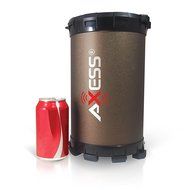 Axess SPBT1032-BK Portable Bluetooth Indoor/Outdoor 2.1 Hi-Fi Loud Speaker with Digital Screen, SD Card, USB,... N6