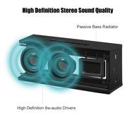AELEC SoundTorch Bluetooth Speakers Portable Wireless Stereo Bluetooth 4.0 Mini Lightweight Speaker, Black N6