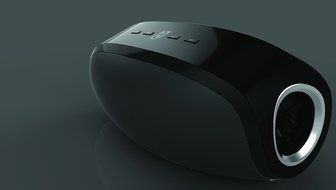 Damson Oyster Bluetooth Speaker - Black