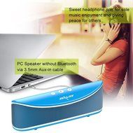 Bluetooth Speakers, ZEALOT S2 Portable Wireless Speakers, Desktop Computer Speakers with Enhanced Bass, Build... N17