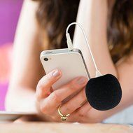 Quikcell Portable Speaker for Apple &amp; Android - Retail Packaging - Black/Black N4