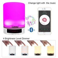 I-SUPERSIM Romantic lighting Wireless Bluetooth 4.0 Speaker 10W Alarm Clock Music Player APE MP3 WMA Lossless... N4