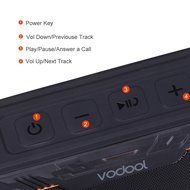 Vodool Bluetooth 3.0 Portable Wireless Bluetooth Speakers ,Waterproof Shockproof Dustproof Speaker 2000mAh ,Waterproof... N20